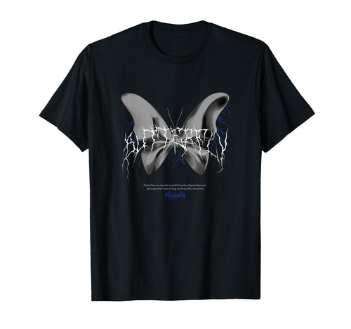 Butterfly Y2K Grunge Aesthetic T-Shirt - Minimalist Print for Adults - T-Shirt, Sweatshirt, Hoodie