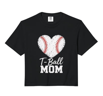 T Ball Mom Baseball Heart Sports Mama Hoodie - Novelty Apparel Men Women - T-Shirt, Sweatshirt, Hoodie