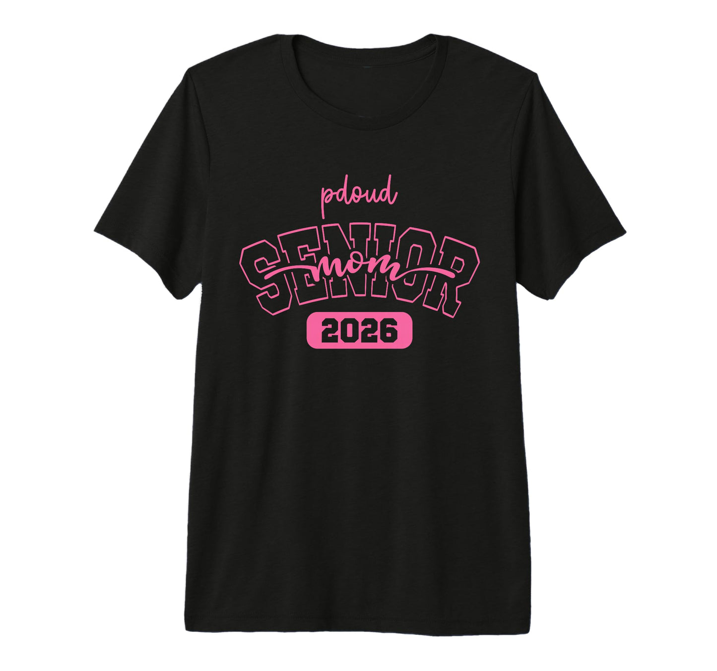 Proud Mom 2026 Senior Baseball Basketball T-Shirt - Graphic Print Unisex - T-Shirt, Sweatshirt, Hoodie