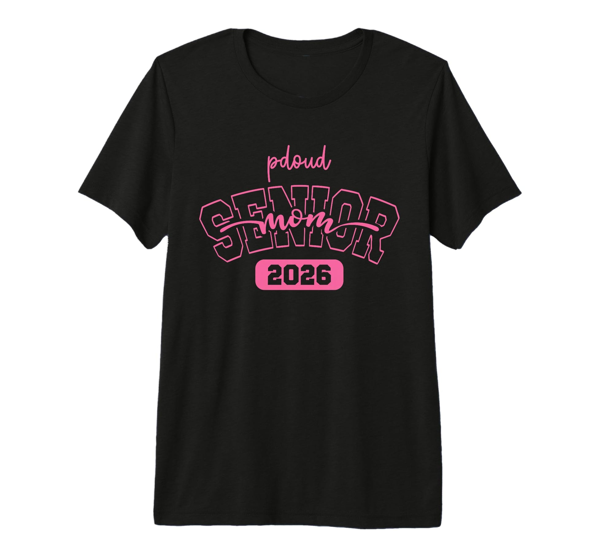 Proud Mom 2026 Senior Baseball Basketball T-Shirt - Graphic Print Unisex - T-Shirt, Sweatshirt, Hoodie