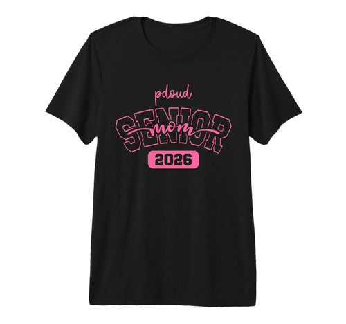 Proud Mom 2026 Senior Baseball Basketball T-Shirt - Graphic Print Unisex - T-Shirt, Sweatshirt, Hoodie