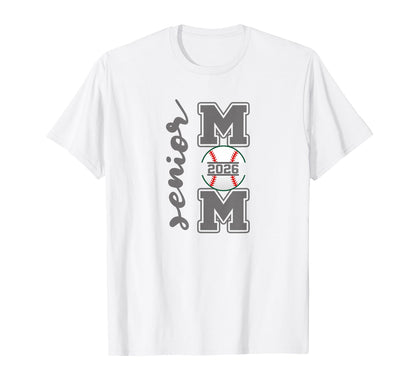 Senior Mom 2026 Baseball Athlete T-Shirt - Custom Art Print Men Women - T-Shirt, Sweatshirt, Hoodie