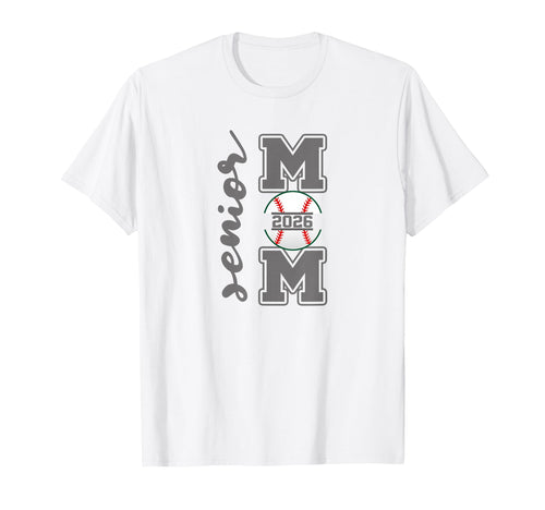 Senior Mom 2026 Baseball Athlete T-Shirt - Custom Art Print Men Women - T-Shirt, Sweatshirt, Hoodie