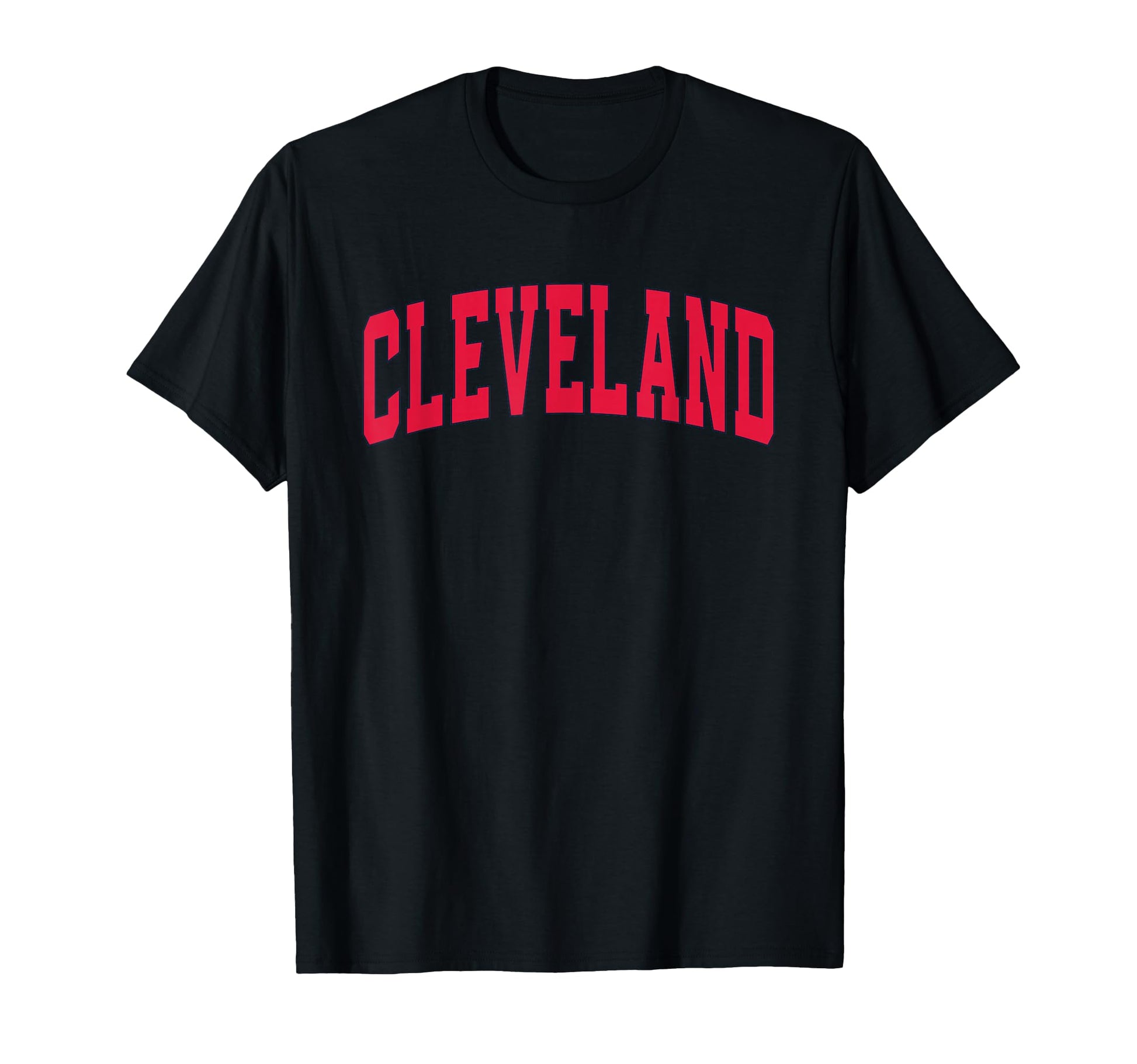 Cleveland Varsity Arched Text Cleveland T-Shirt - Trendy Graphic for Adults - T-Shirt, Sweatshirt, Hoodie