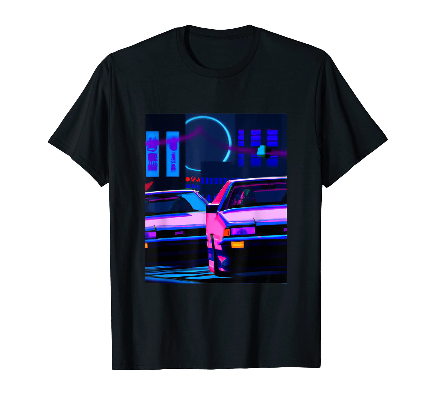 Vaporwave Car Synthwave City Vaporwave T-Shirt - Unique Graphic for Adults - T-Shirt, Sweatshirt, Hoodie