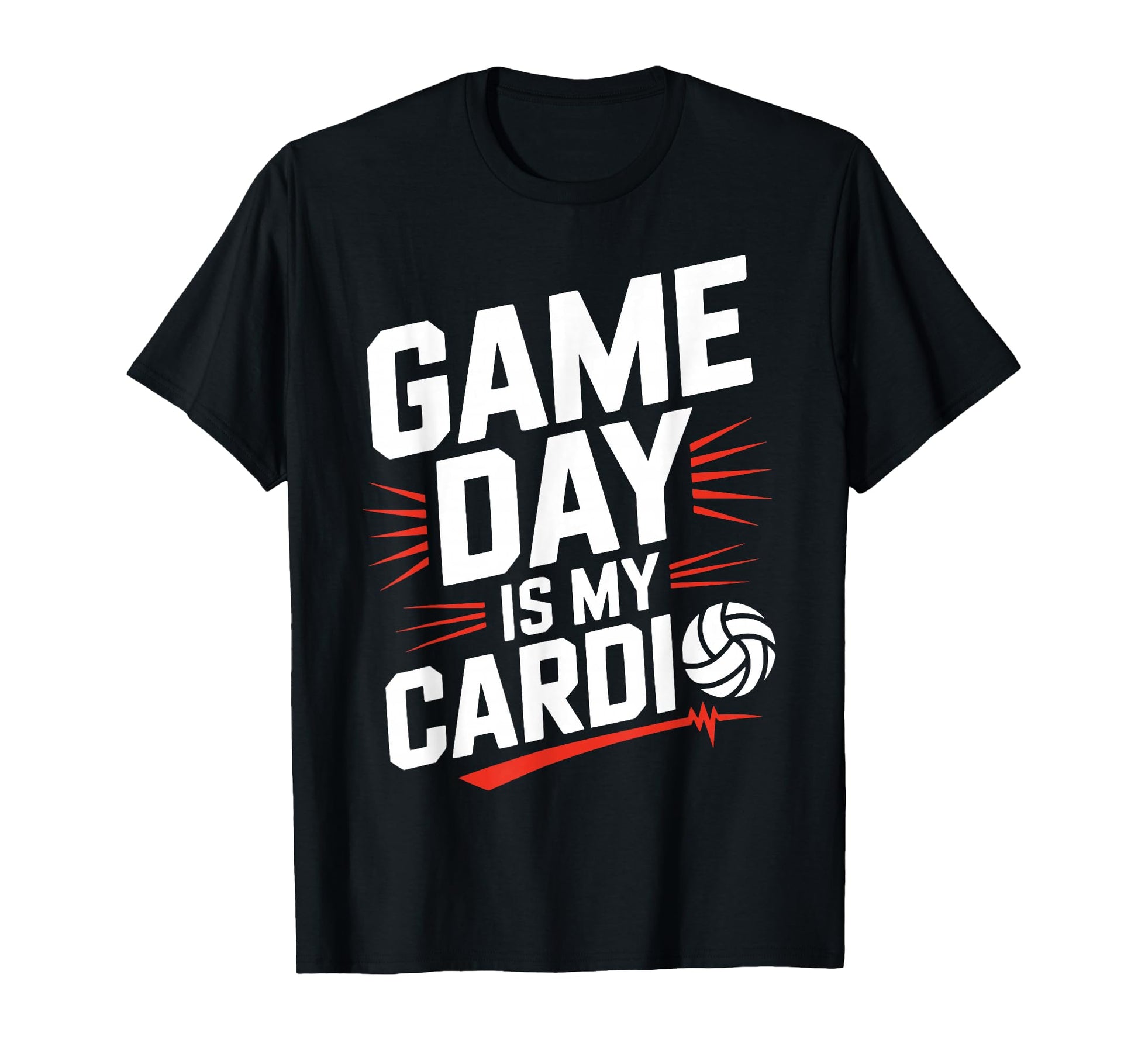 Game Day Is My Cardio Volleyball Player T-Shirt - Novelty Apparel Unisex - T-Shirt, Sweatshirt, Hoodie