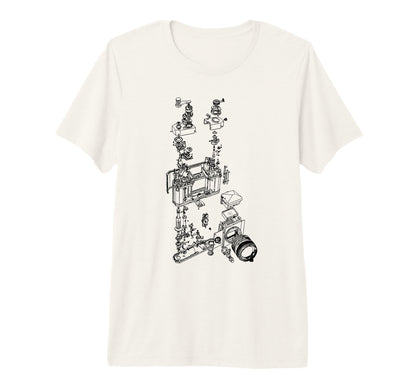 Film Camera Diagram Photography Tri T-Shirt - Aesthetic Graphic Men Women - T-Shirt, Sweatshirt, Hoodie