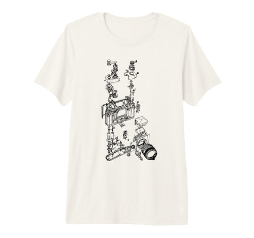 Film Camera Diagram Photography Tri T-Shirt - Aesthetic Graphic Men Women - T-Shirt, Sweatshirt, Hoodie