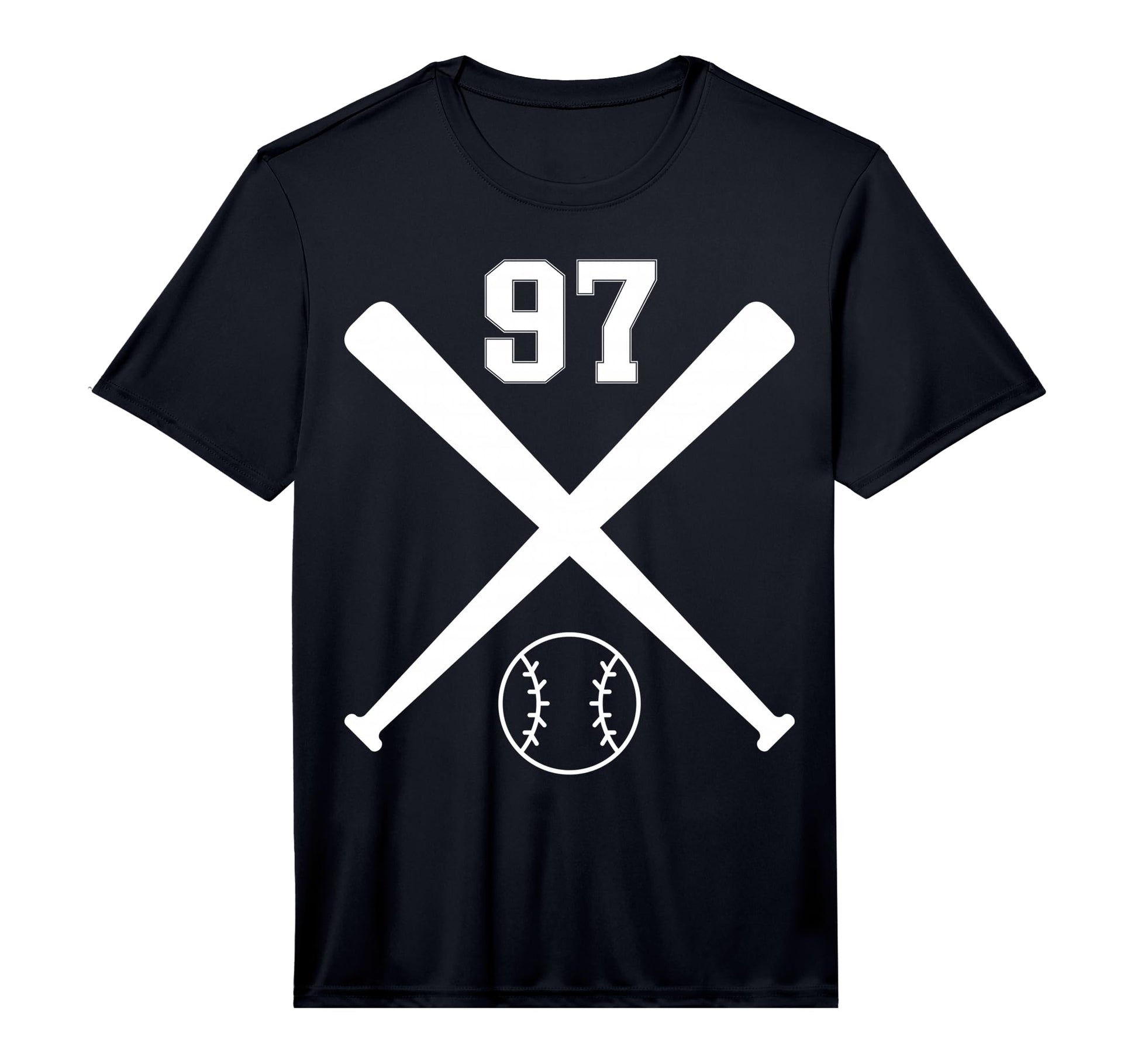 Baseball Softball Number 97 T-Shirt - Minimalist Print Men Women - T-Shirt, Sweatshirt, Hoodie