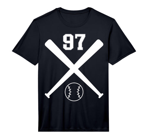 Baseball Softball Number 97 T-Shirt - Minimalist Print Men Women - T-Shirt, Sweatshirt, Hoodie