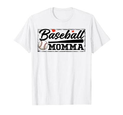 Baseball Momma Baseball Player Family T-Shirt - Unique Graphic Men Women - T-Shirt, Sweatshirt, Hoodie