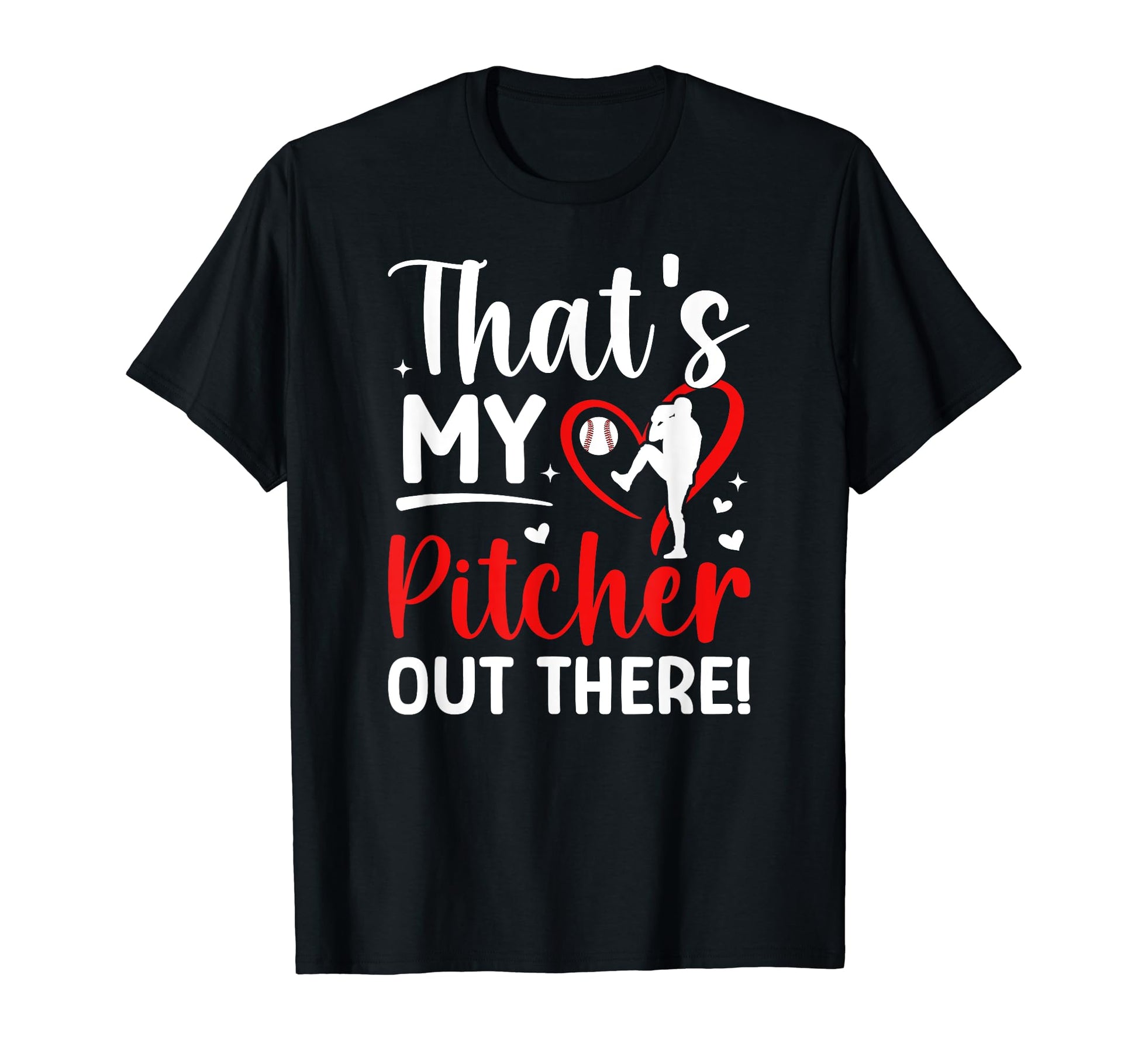 Thats My Baseball Pitcher Mom Baseball T-Shirt - Aesthetic Graphic Unisex - T-Shirt, Sweatshirt, Hoodie