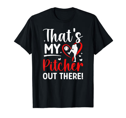 Thats My Baseball Pitcher Mom Baseball T-Shirt - Aesthetic Graphic Unisex - T-Shirt, Sweatshirt, Hoodie
