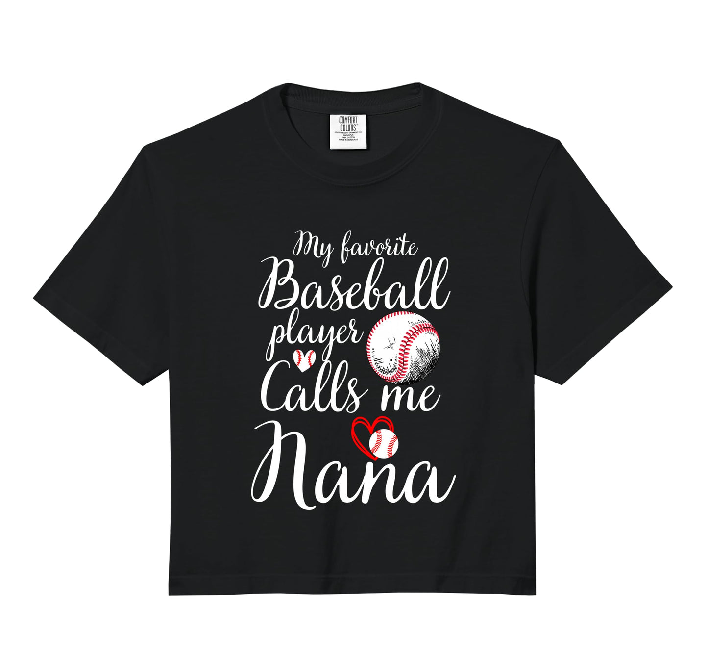 My Favourite Baseball Player Calls Me Nana Hoodie - Unique Graphic Unisex - T-Shirt, Sweatshirt, Hoodie