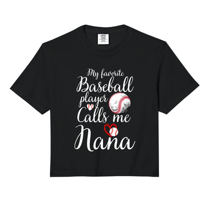 My Favourite Baseball Player Calls Me Nana Hoodie - Unique Graphic Unisex - T-Shirt, Sweatshirt, Hoodie