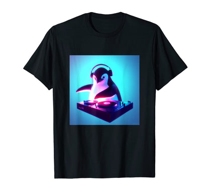 Penguin Vaporwave Dj Aesthetic T-Shirt - Aesthetic Graphic Men Women - T-Shirt, Sweatshirt, Hoodie