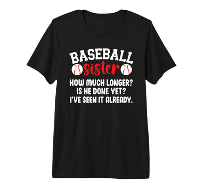 Baseball Sister Baseball Players Sister T-Shirt - Aesthetic Graphic Unisex - T-Shirt, Sweatshirt, Hoodie
