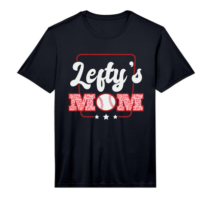 Mens Leftys Mom Baseball Left Handed T-Shirt - Novelty Apparel for Adults - T-Shirt, Sweatshirt, Hoodie