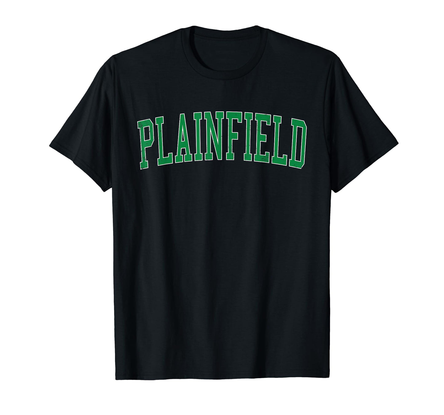 Plainfield Il Distressed Green T-Shirt - Casual Everyday Wear Men Women - T-Shirt, Sweatshirt, Hoodie