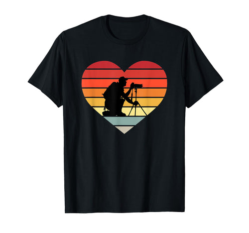 Photograph Camera Heart I Love T-Shirt - Streetwear Style for Adults - T-Shirt, Sweatshirt, Hoodie