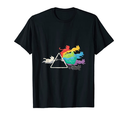 Stylish Prism Rainbow Cat T-Shirt - Streetwear Style Unisex - T-Shirt, Sweatshirt, Hoodie