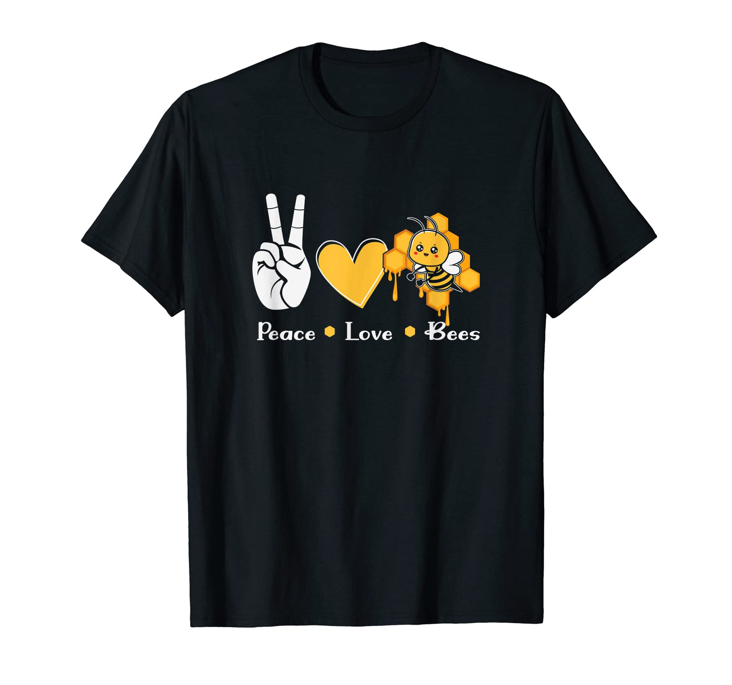 Bee Lover Bee Peace Love Bees Gift T-Shirt - Streetwear Style for Adults - T-Shirt, Sweatshirt, Hoodie