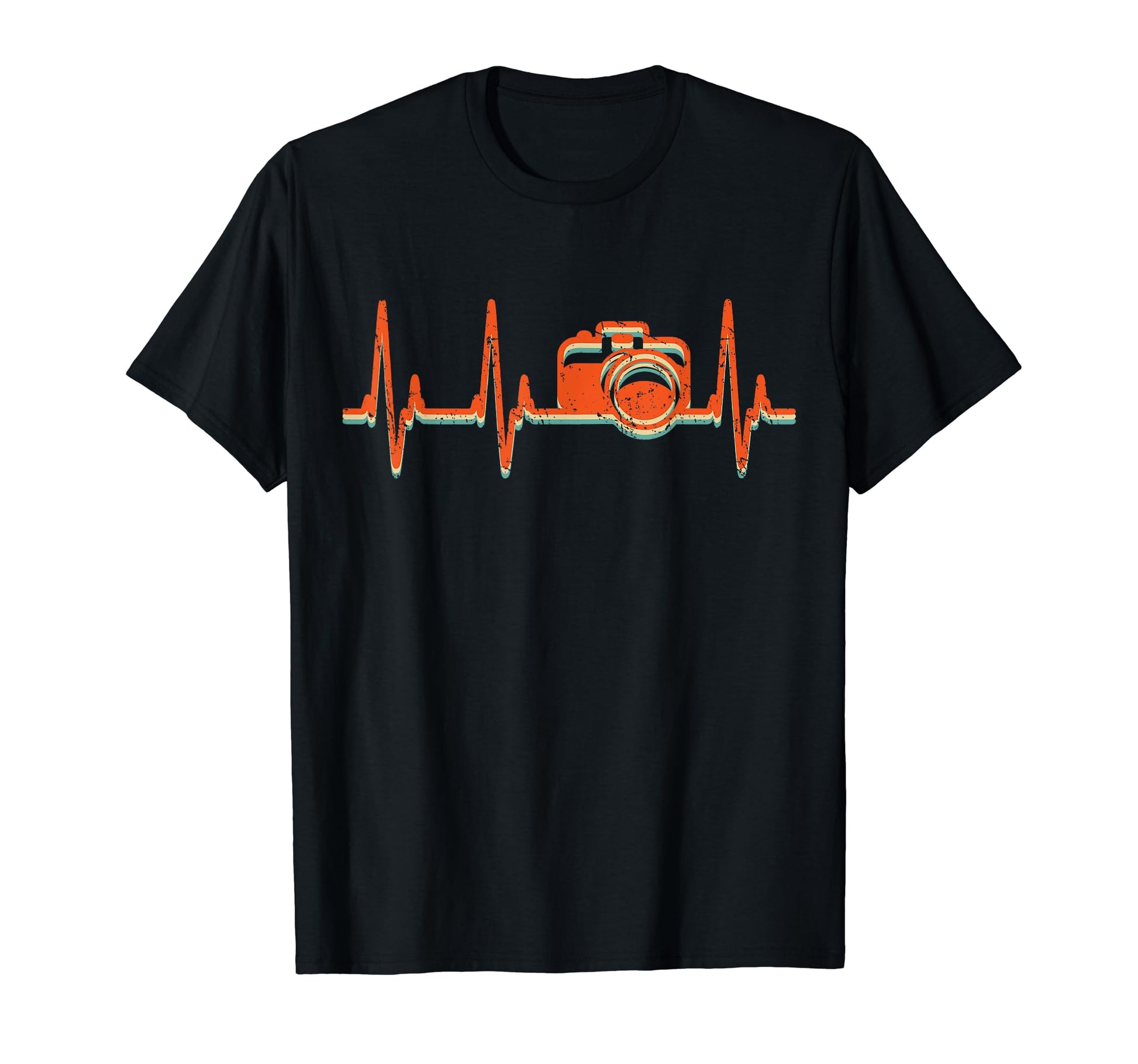 Camera Photography Heartbeat Photographer T-Shirt - Graphic Print Unisex - T-Shirt, Sweatshirt, Hoodie