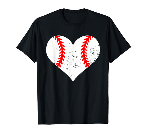 Baseball Heart Funny Baseball T-Shirt - Casual Everyday Wear for Adults - T-Shirt, Sweatshirt, Hoodie