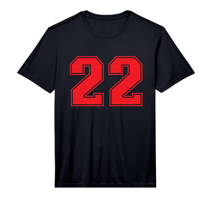 Red Sports Team Number 22 Performance T-Shirt - Streetwear Style Unisex - T-Shirt, Sweatshirt, Hoodie