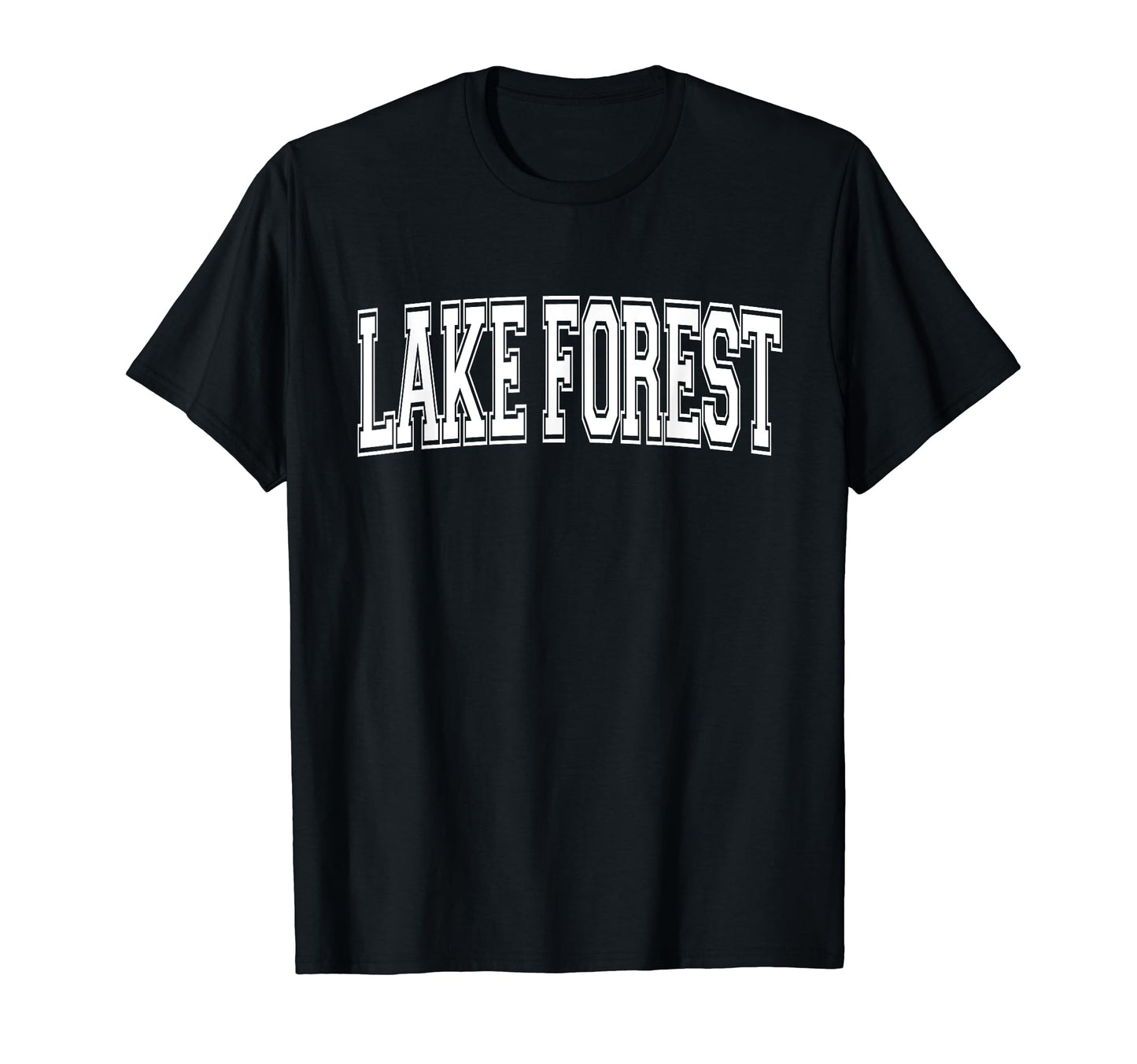 Lake Forest Il Illinois Usa Sports T-Shirt - Custom Art Print Unisex - T-Shirt, Sweatshirt, Hoodie