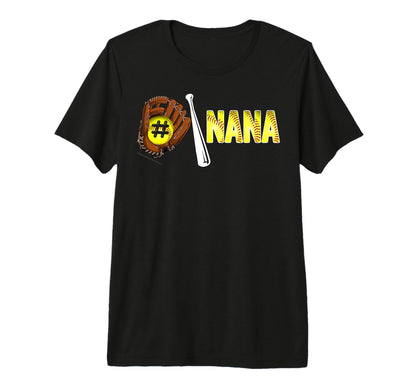 Number One Softball Nana Mothers Day T-Shirt - Fun Novelty Design Unisex - T-Shirt, Sweatshirt, Hoodie