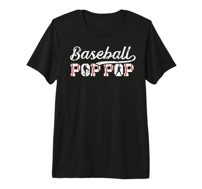 Mens Baseball Pop Pop Grandpa Pop Pop T-Shirt - Graphic Print for Adults - T-Shirt, Sweatshirt, Hoodie
