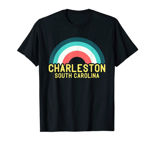 Charleston South Carolina Rainbow T-Shirt - Casual Everyday Wear for Adults - T-Shirt, Sweatshirt, Hoodie