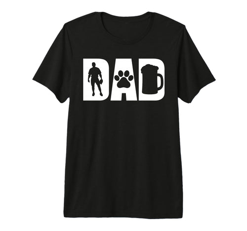 Best Baseball Beer Lovin Dog Dad Pet T-Shirt - Minimalist Print for Adults - T-Shirt, Sweatshirt, Hoodie