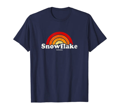 Snowflake Arizona Az 70S Rainbow T-Shirt - Streetwear Style Unisex - T-Shirt, Sweatshirt, Hoodie