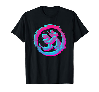 Om Yoga Ohm Vaporwave Aesthetic Art T-Shirt - Unique Graphic Men Women - T-Shirt, Sweatshirt, Hoodie