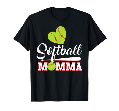 Softball Momma Catcher Pitcher Mothers Day T-Shirt - Trendy Graphic Unisex - T-Shirt, Sweatshirt, Hoodie