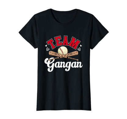 Team Gangan Mothers Day Baseball Softball T-Shirt - Unique Graphic Unisex - T-Shirt, Sweatshirt, Hoodie