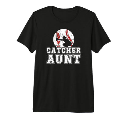 Baseball Catcher Aunt Baseball T-Shirt - Aesthetic Graphic Men Women - T-Shirt, Sweatshirt, Hoodie