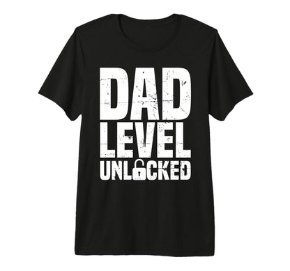 Mens Video Game Gamer Dad Dad Level T-Shirt - Streetwear Style for Adults - T-Shirt, Sweatshirt, Hoodie