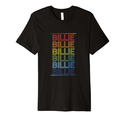 Billie Multicolor Typography T-Shirt - Trendy Graphic Unisex - T-Shirt, Sweatshirt, Hoodie