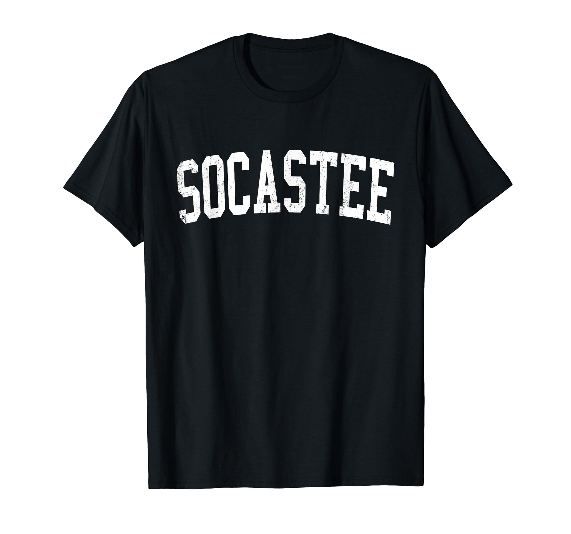 Socastee Sc Distressed White Varsity T-Shirt - Graphic Print Unisex - T-Shirt, Sweatshirt, Hoodie