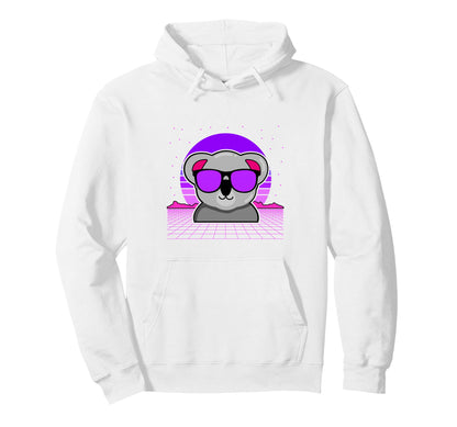 Aesthetic Vaporwave Outfits Koala Hoodie - Streetwear Style Unisex - T-Shirt, Sweatshirt, Hoodie