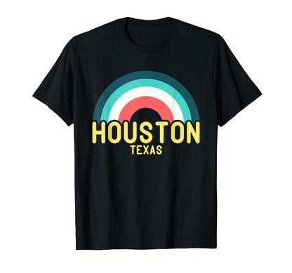Houston Texas Rainbow T-Shirt - Casual Everyday Wear Unisex - T-Shirt, Sweatshirt, Hoodie