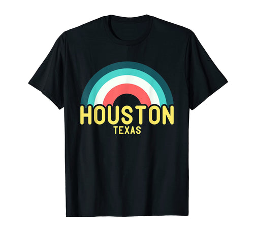 Houston Texas Rainbow T-Shirt - Casual Everyday Wear Unisex - T-Shirt, Sweatshirt, Hoodie