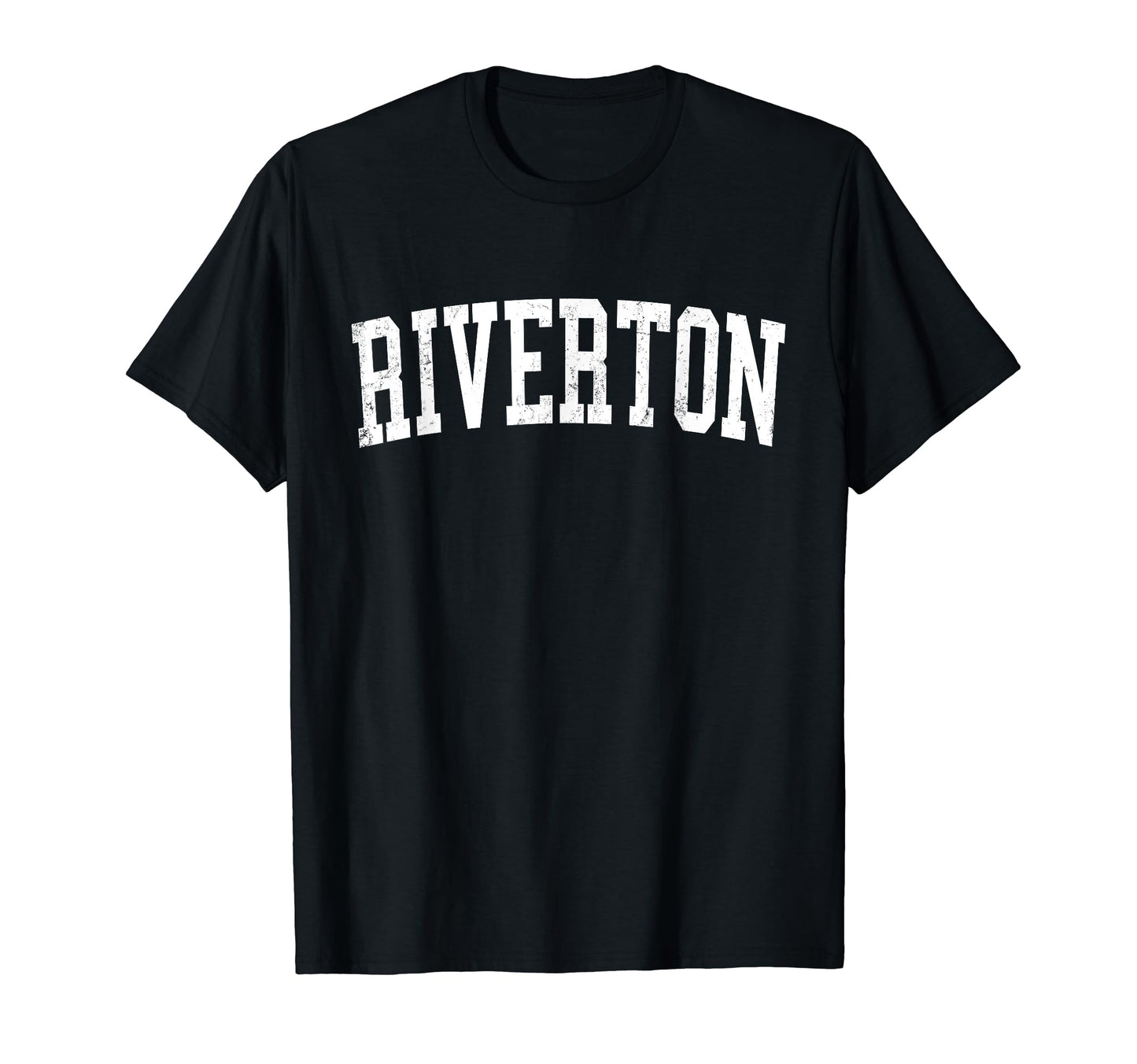 Riverton Ut Distressed White Varsity T-Shirt - Graphic Print Men Women - T-Shirt, Sweatshirt, Hoodie