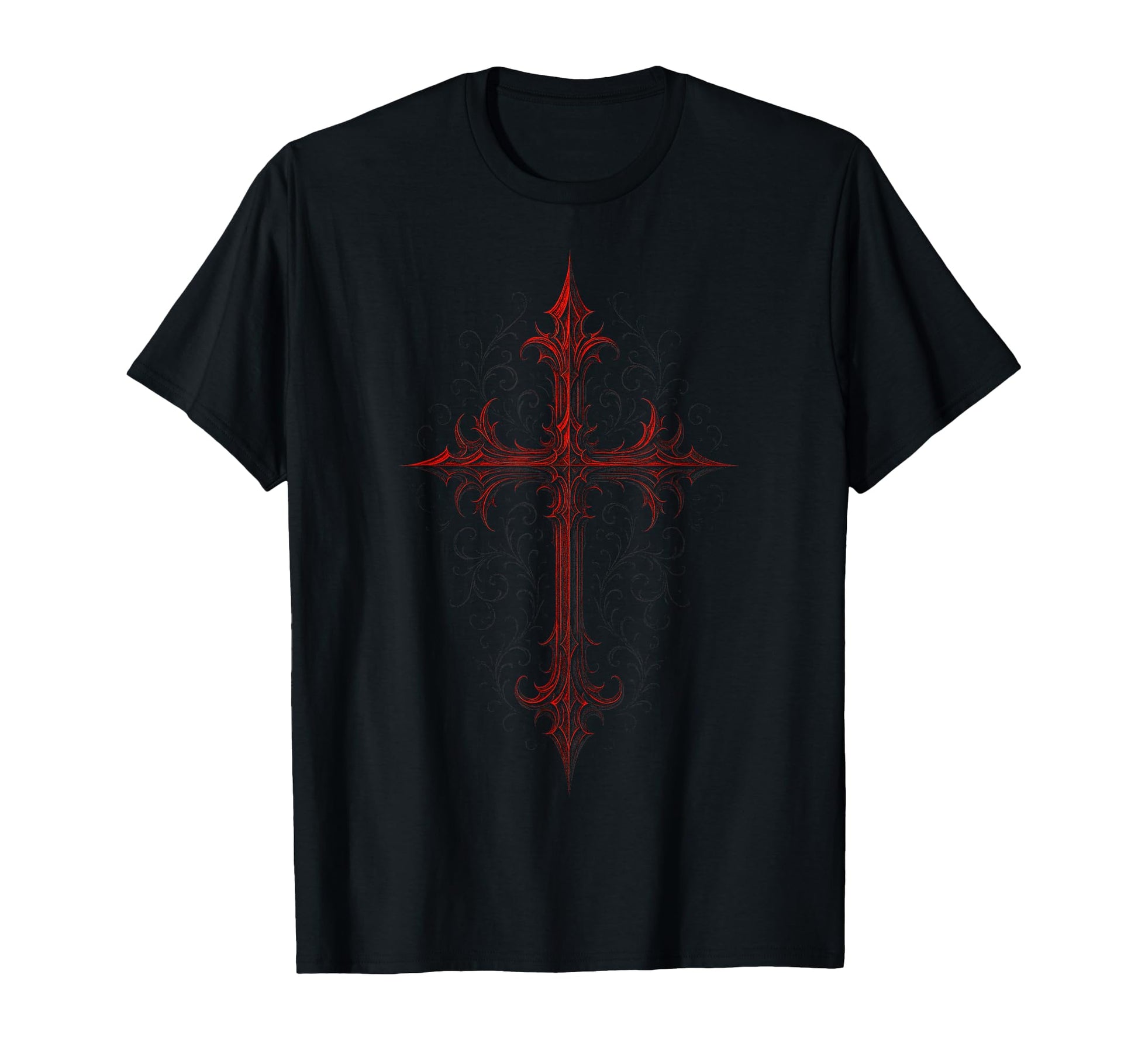 Gothic Cross Goth Grunge Aesthetic Y2K T-Shirt - Minimalist Print Men Women - T-Shirt, Sweatshirt, Hoodie