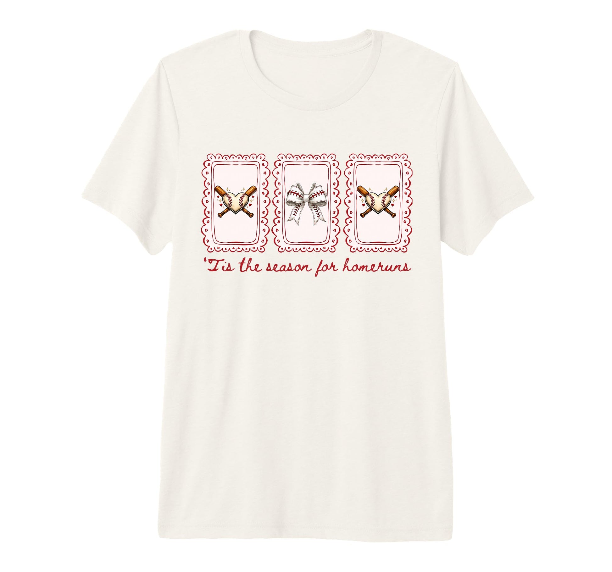 Baseball Mama Tis Season Homeruns T-Shirt - Custom Art Print Men Women - T-Shirt, Sweatshirt, Hoodie
