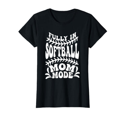 Softball Mom Mothers Day Baseball T-Shirt - Novelty Apparel for Adults - T-Shirt, Sweatshirt, Hoodie