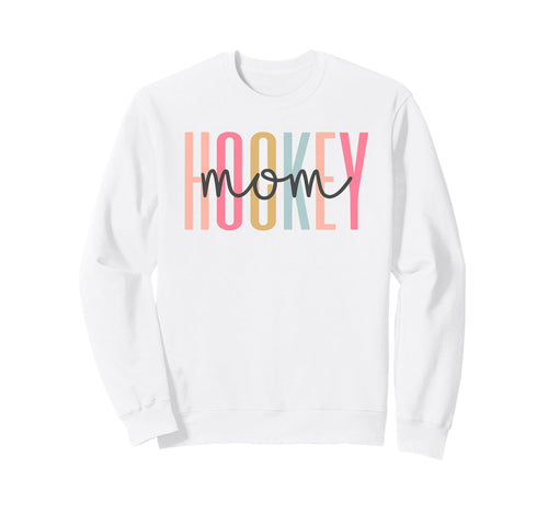 Pastel Hockey Mom Hockey Mom Sweatshirt - Streetwear Style for Adults - T-Shirt, Sweatshirt, Hoodie